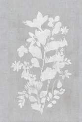 Sagoma floreale bianca