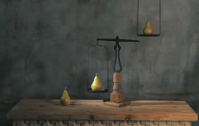 Equilibrio rustico alla pera