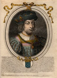 Ritratto di Filippo V il Lungo (1294-1322), Re di Francia - Filippo V (1294-1322) 