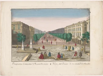 Vista su una passeggiata a Marsiglia