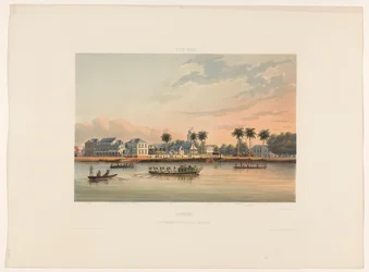 Lungomare con Casa del Governatore a Paramaribo, Suriname