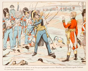 Jacques Marie Gaston Onfroy de Breville dit JOB - A Waterloo Cambronne contro gli inglesi che gli chiedono di arrendersi nel 1815, Collezione Privata