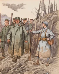 Mirtillo (giovane recluta che sorveglia prigionieri tedeschi durante la Prima Guerra Mondiale)