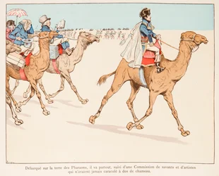 Jacques Marie Gaston Onfroy de Breville detto JOB (1858-1931) - Napoleone Bonaparte in spedizione in Egitto con l