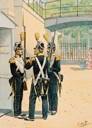 Jacques Marie Gaston Onfroy de Breville dit JOB (1858-1931) - Uniforme delle truppe francesi di tutti i tempi: Volteggiatori della Guardia Imperiale