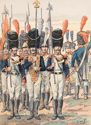 Uniforme delle truppe francesi di tutti i tempi: Porta Aquile (1812)