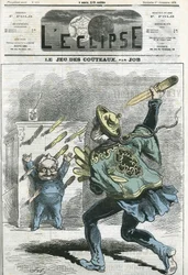 Il gioco dei coltelli, Adolphe Thiers. Copertina di "L