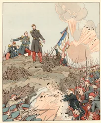 Assedio di Sebastopoli durante la guerra di Crimea: il generale Patrice de Mac-Mahon (Mac Mahon) (1808-1893) rispose al generale Adolphe Niel (1802-1869) l