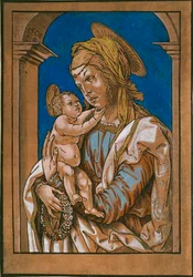 Madonna con Bambino sotto un arco
